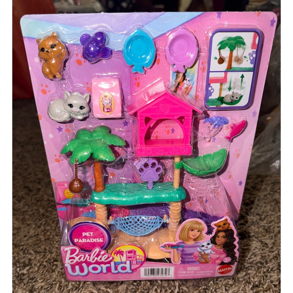 Mattel-Barbie World Pet Paradise Kitty Playset (NWT)